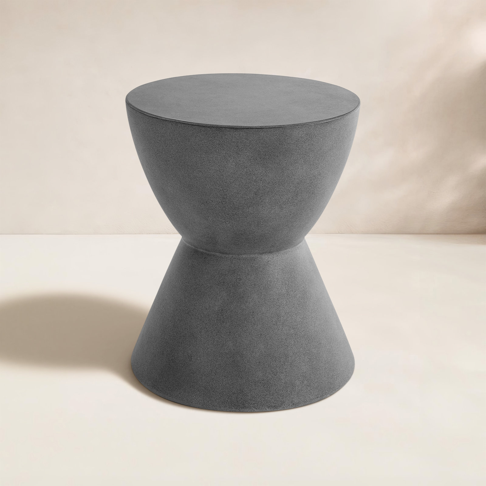 15" Patio Side Table, Charcoal