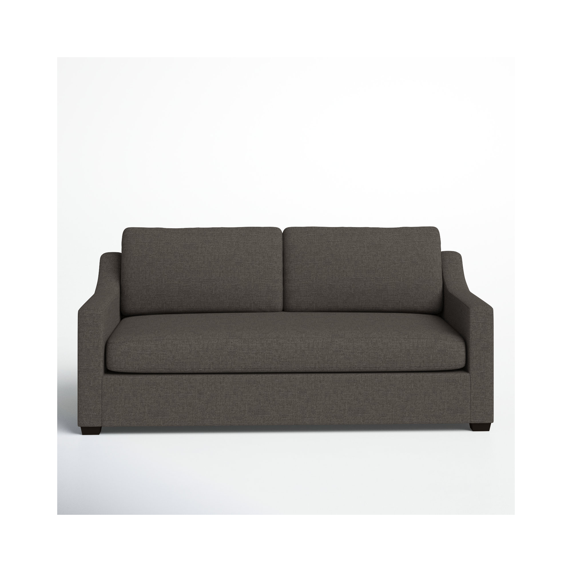 Cranbrook 88'' Upholstered Sofa, Drusky Charcoal Sustain® Basketweave