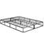 Grand support de matelas en métal noir - Support en tissu texturé avec 12 lattes Capacité de 700 lb Installation facile 8,5 po-914774827