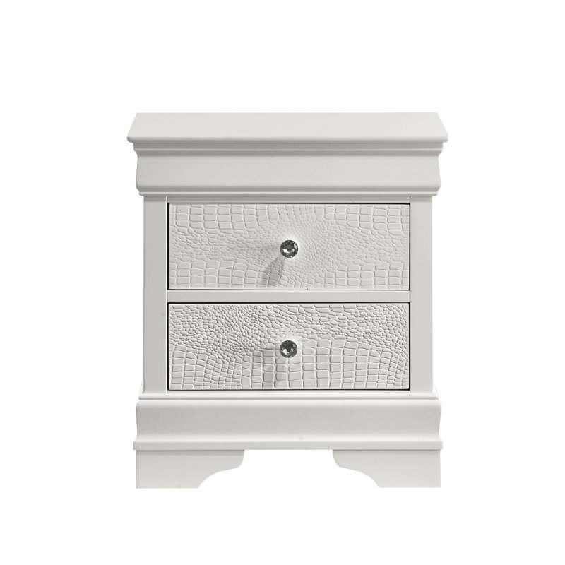 Mylhana 2 - Drawer Nightstand, White