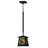 1 - Light Textured Black Lantern Pendant