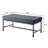 Grey Industrial Bench With Soft Upholstery For Bedroom Style Velvet A Relaxing Atmosphere