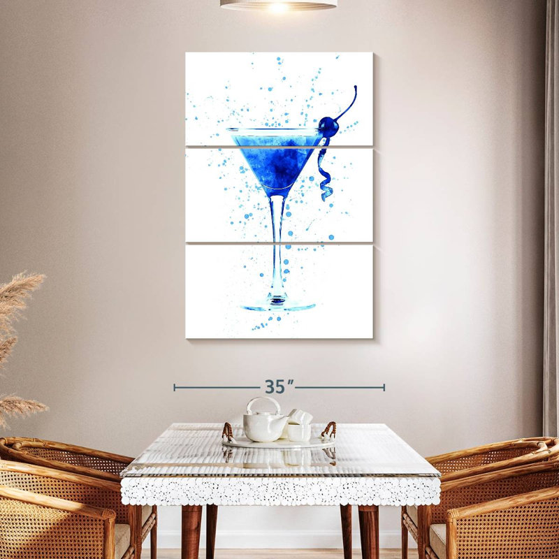 Cocktail Drinks Glass WC I, 50" H x 32" W