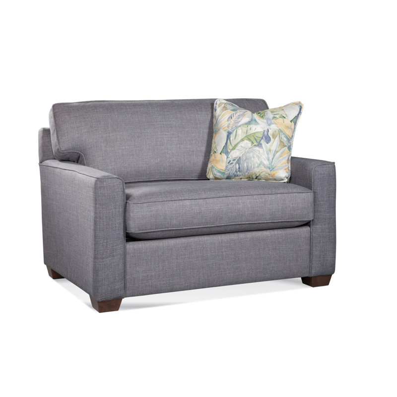 Easton Twin Sleeper Chair, Air Dream Mattress, Pink Chenille/Velvet Solid, 0809-14, Brass