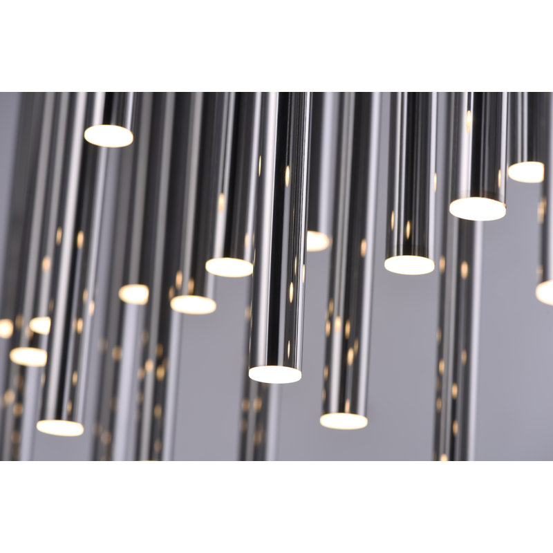 Addysun 35 - Light Black Chrome LED Cluster Pendant