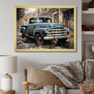 Élégance industrielle camionnette - transport mural
