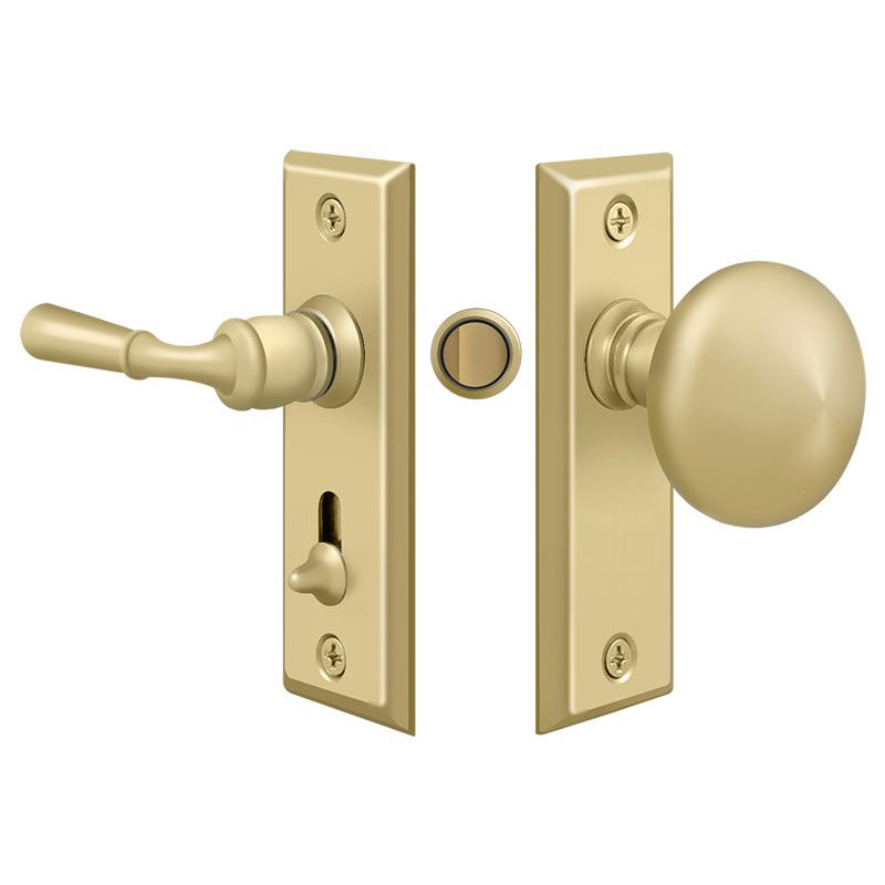 Handle With Knob, Unlacruered Brass