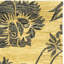 Tapis floral en laine et viscose touffeté à la main Soho-670035386