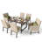 Maddlynn 6 - Person Patio Dining Set with Rectangular Table , Cushions Included