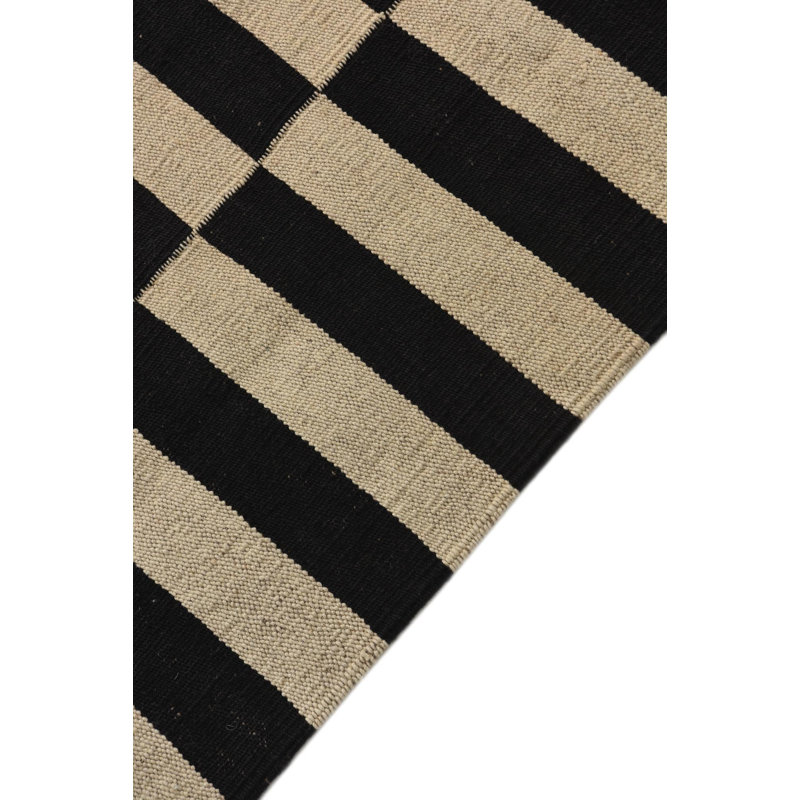 Tapis noir et blanc 3x4 Petrella