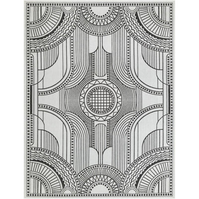 Tapis blanc et noir Aucun