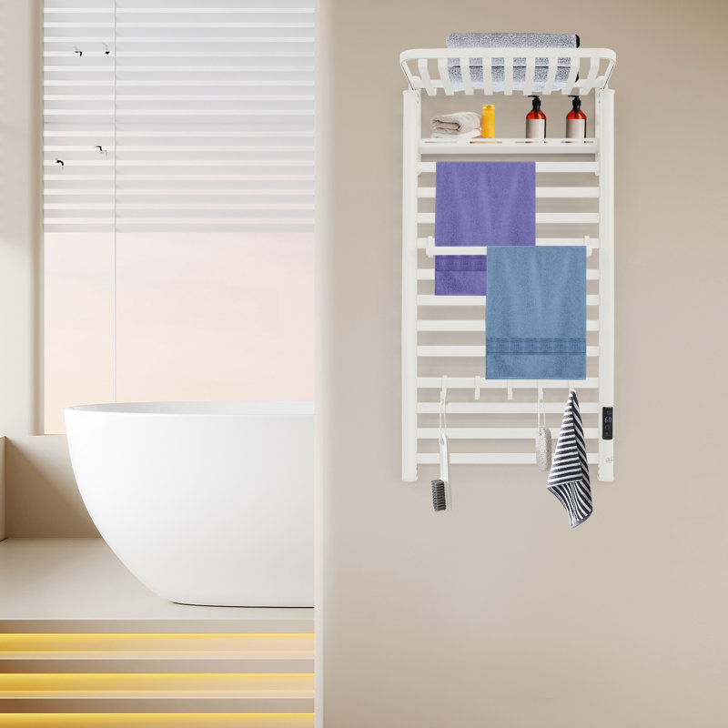 Porte-serviettes chauffant, chauffe-serviettes Electri, Blanc