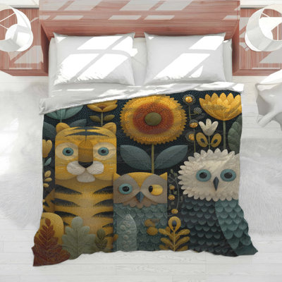 Édredon Tiger Owl Illustration