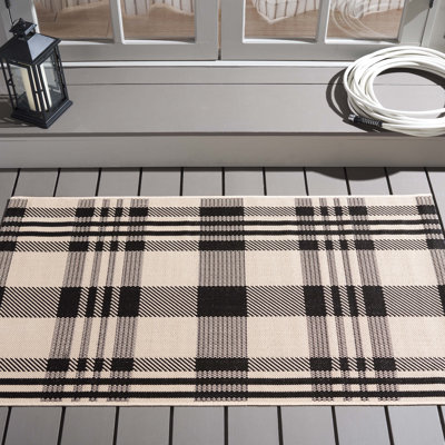 Tapis d'intérieur / extérieur à motif écossais Lakeeva Performance
