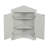 Grey Triangle Bathroom Storage Cabinet With Adjustable Shelves, Freestanding Floor Cabinet For Home Kitchen(Old SKU:WF291467AAE)-1159408072