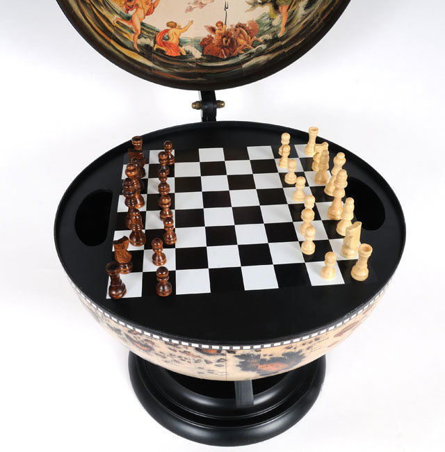 Manufactured Wood Tabletop Globe