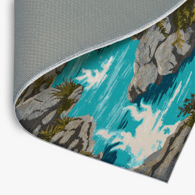 Tapis intérieur et extérieur gris Nature, Rectangle 4pi x 6 pi