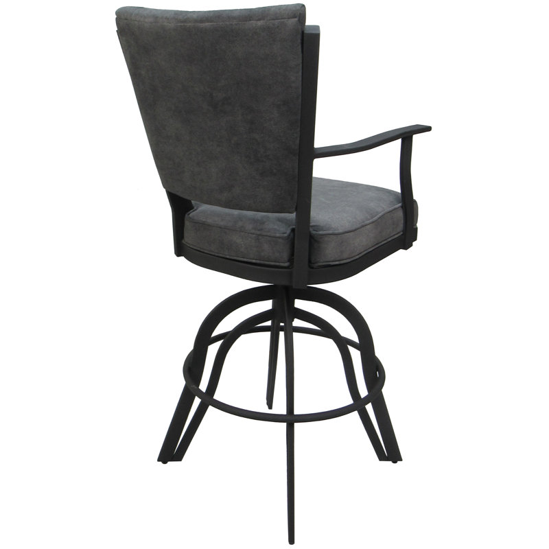 Tabourets de comptoir en métal Custom, Gris, Gris anthracite Outlier, Tabouret de bar (siège d'une hauteur de 30 po)
