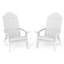 Chaise Adirondack pliante pour l'extérieur Chaises Adirondack faciles à assembler et confortables Chaise en plastique composite résistant aux intempéries pour l'extérieur-639210732
