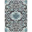 Machine Washable Indoor/Outdoor Xhevrie Teal Rug-1878092275