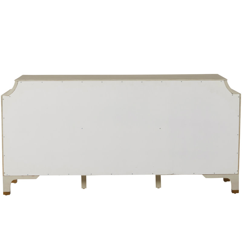 Alexandra 11 Drawer Dresser, Cerused White Light Gray