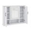 Armoire à pharmacie moderne avec miroir de salle de bain 36 po, fixée au mur avec 3 portes, sans meuble-lavabo-1227988786