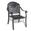 Ensemble texturé de meubles de patio en aluminium coulé avec coussins-133025958