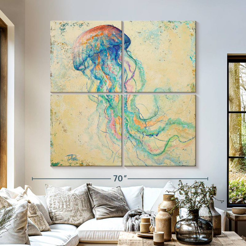 Brampt Creatures Of The Ocean I, 57" H x 57" W
