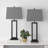 Jalob 28.5 in. Metal Table Lamp Set with USB,Type-C Ports and Built-in Outlet-2143420756
