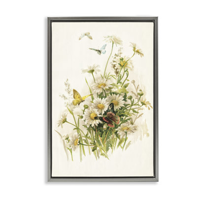 Spring Pickings Florals Framed Floater Canvas by Piddix