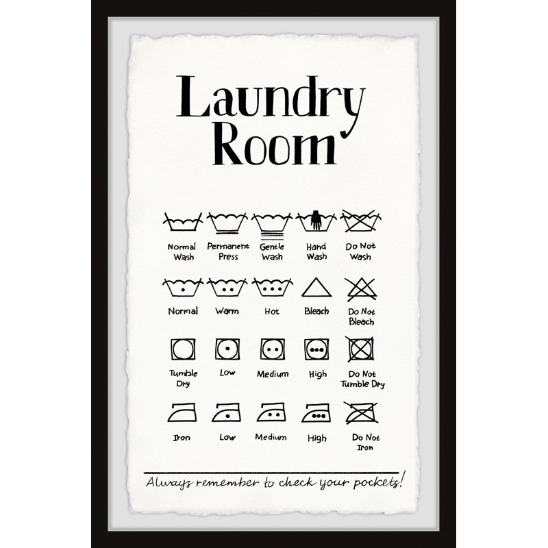Laundry Room IV - Reproduction encadrée, H 24 po x l 16 po x P 1,5 po