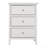 Versatile White Transitional Nightstand