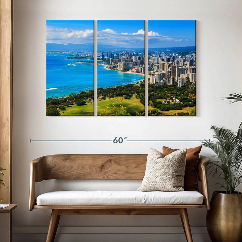 Rorry Honolulu Hotels, 32" H x 50" W