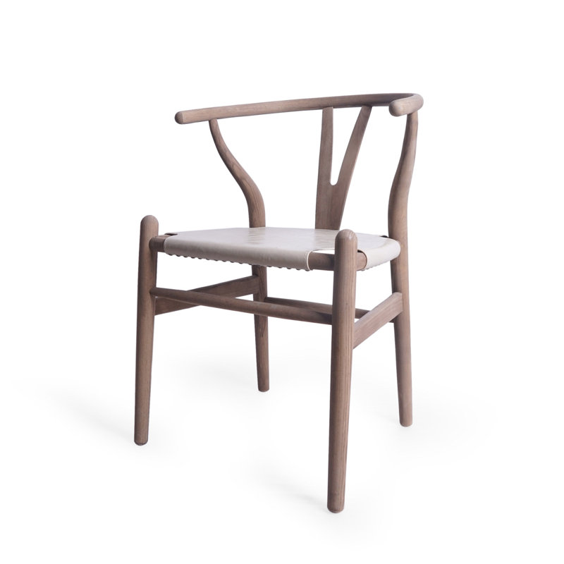 Inderjeet Side Chairs in Antique Natural, White, Light Brown