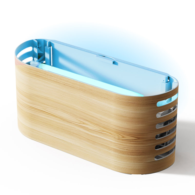 Applique murale d'intérieur Uv Insect Trap avec grand tampon de colle collant (aspect bois), Aspect bois