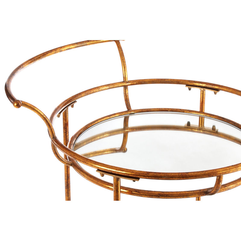 Caille Metal Bar Cart