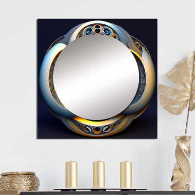 Georgieanna - Geometric Square Mirror Wall Decor For Bedroom