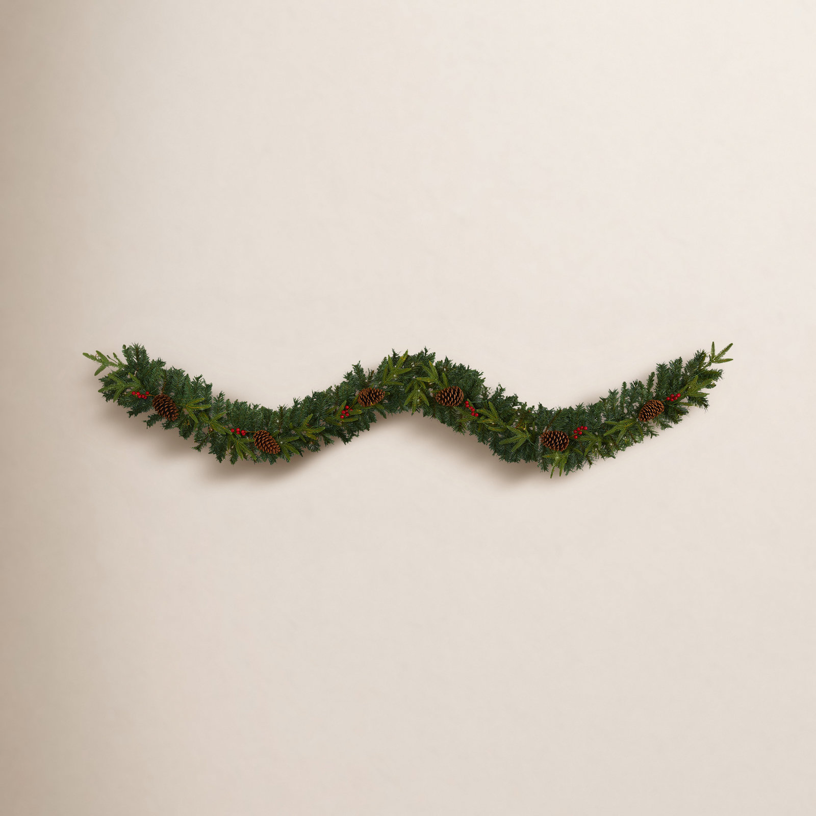 6'' in. Lighted Faux Garland