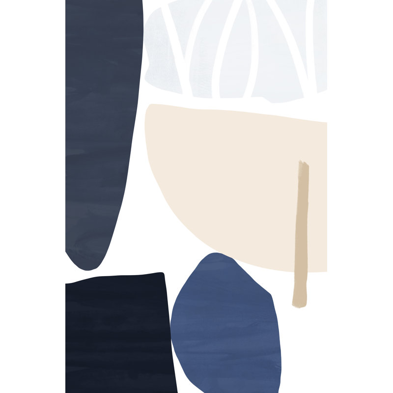 Denim And Sand I by Victoria Barnes - Wrapped Canvas Painting, 122cm H x 81cm W