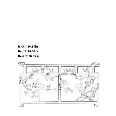 Creative Painted TV Cabinet