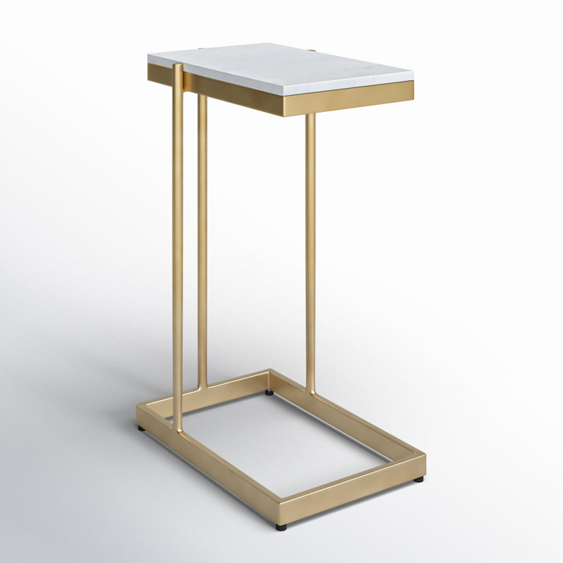 Brigitte Marble Top Frame End Table
