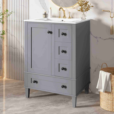 Meuble-lavabo moderne avec beaucoup de rangement