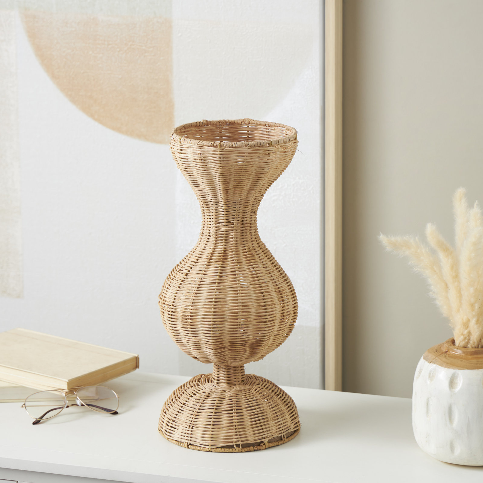 Loma Rattan Table Vase