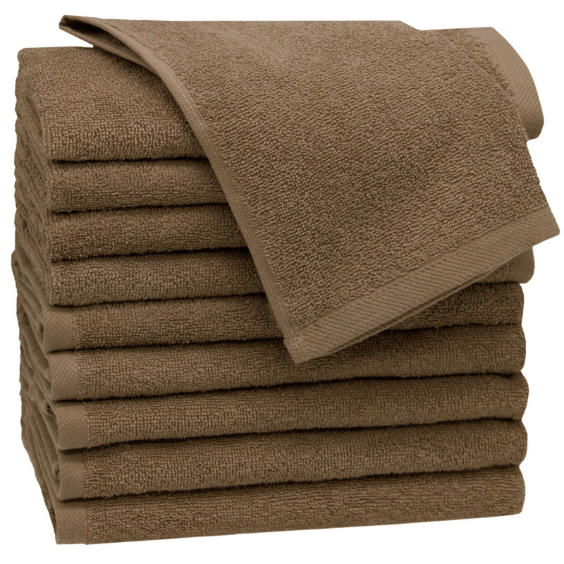 Midweight Fingertip Towel, Tobacco