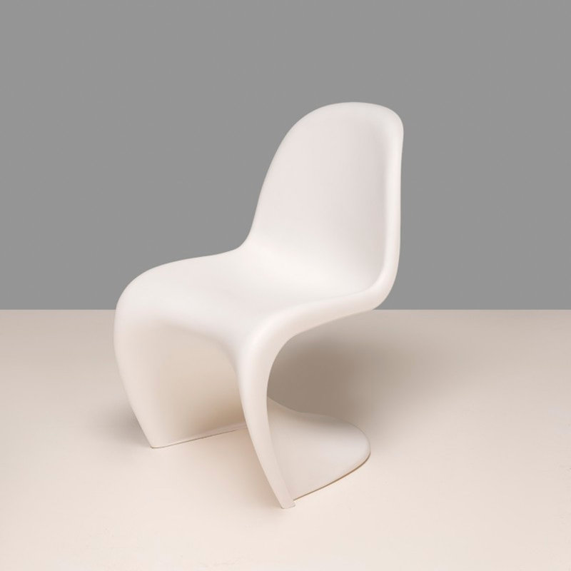 Penton Stacking Side Glossy Dining Chair, White