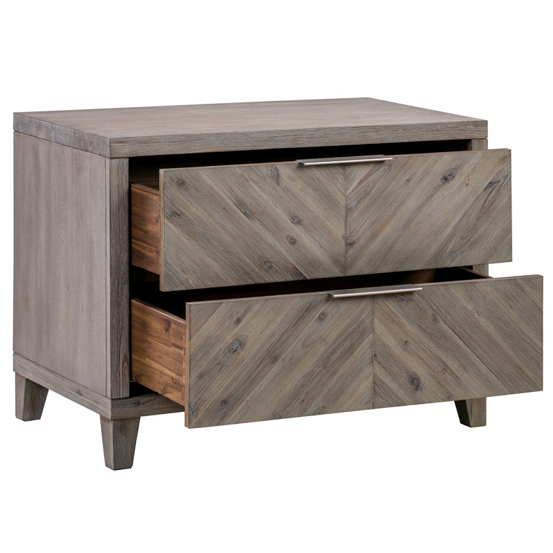 Tristian 34'' W Solid Wood Nightstand