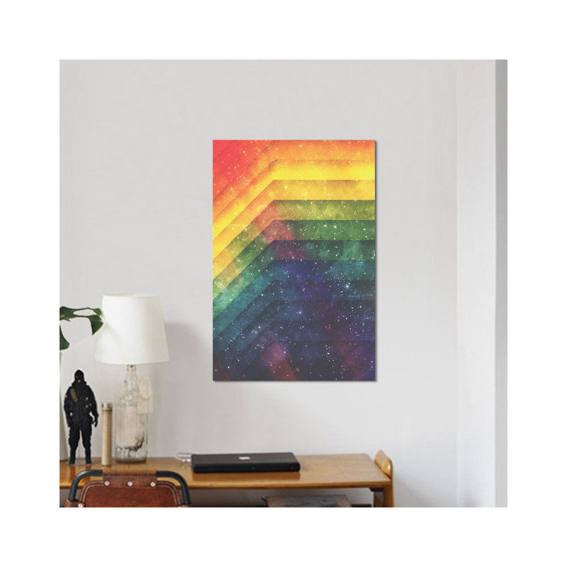 «Time and Space», impression sur toile tendue, H 12 po x l 8 po x P 0,75 po, Pas de tapis, Toile tendue