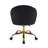 Jaylyn Velvet Office Chair with Gold Chrome Base-250480001