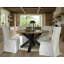Teak Round Solid Wood Top Dining Table-1203990081