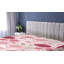 Drap-housse Ambesonne Poppy Simple Flowers Modern Framboise rose pâle / blanc